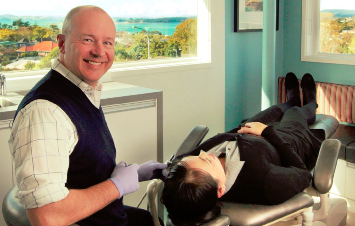 Randal McAlister Orthodontist in Clinic Dr Randal McAlister in Clinic